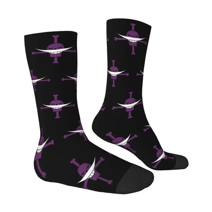 Fashion Men's Socks Harajuku Tony Tony Choppers Sock Luffys Zoros Trafalgar Law Anime Women's Socks Spring Summer Autumn Winter