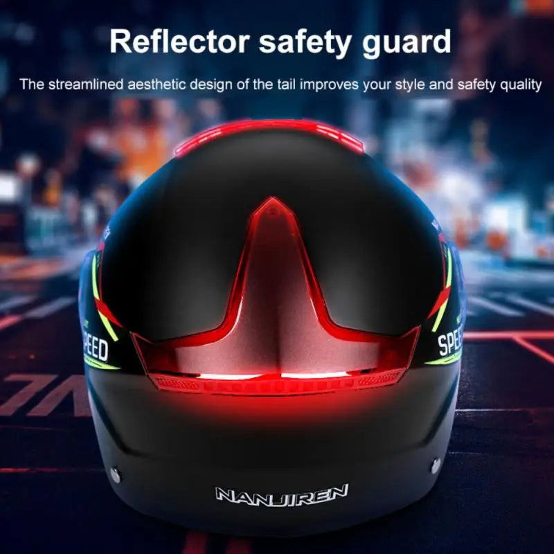 Summer Sun Protection Motocycle Helmet Universal Safety Half Helmet Windproof  Rainproof Electric Bicycle Comfortable