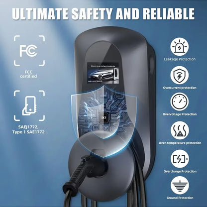 IP55 DC EV Fast Charger APP Control Solar Terminal Ev Charging Pile Ocpp 14kw 44KW Gbt Type 2 Ev Car Charging Stations Point