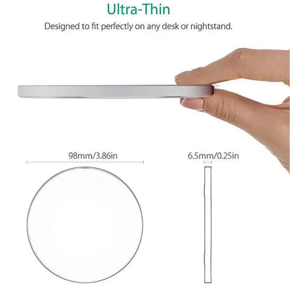 Wireless Charger LED Light Phone Pad Dock For iPhone 17/17 Pro Max 16 15 14 13 12 Pro Max Samsung Xiaomi Fast Charging Station