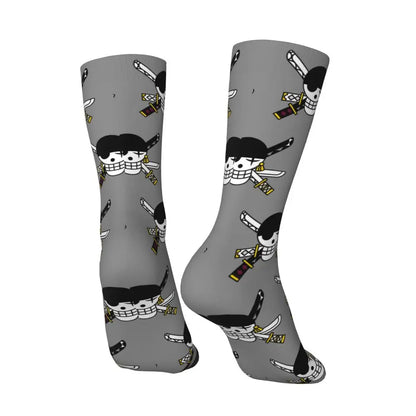 Fashion Men's Socks Harajuku Tony Tony Choppers Sock Luffys Zoros Trafalgar Law Anime Women's Socks Spring Summer Autumn Winter