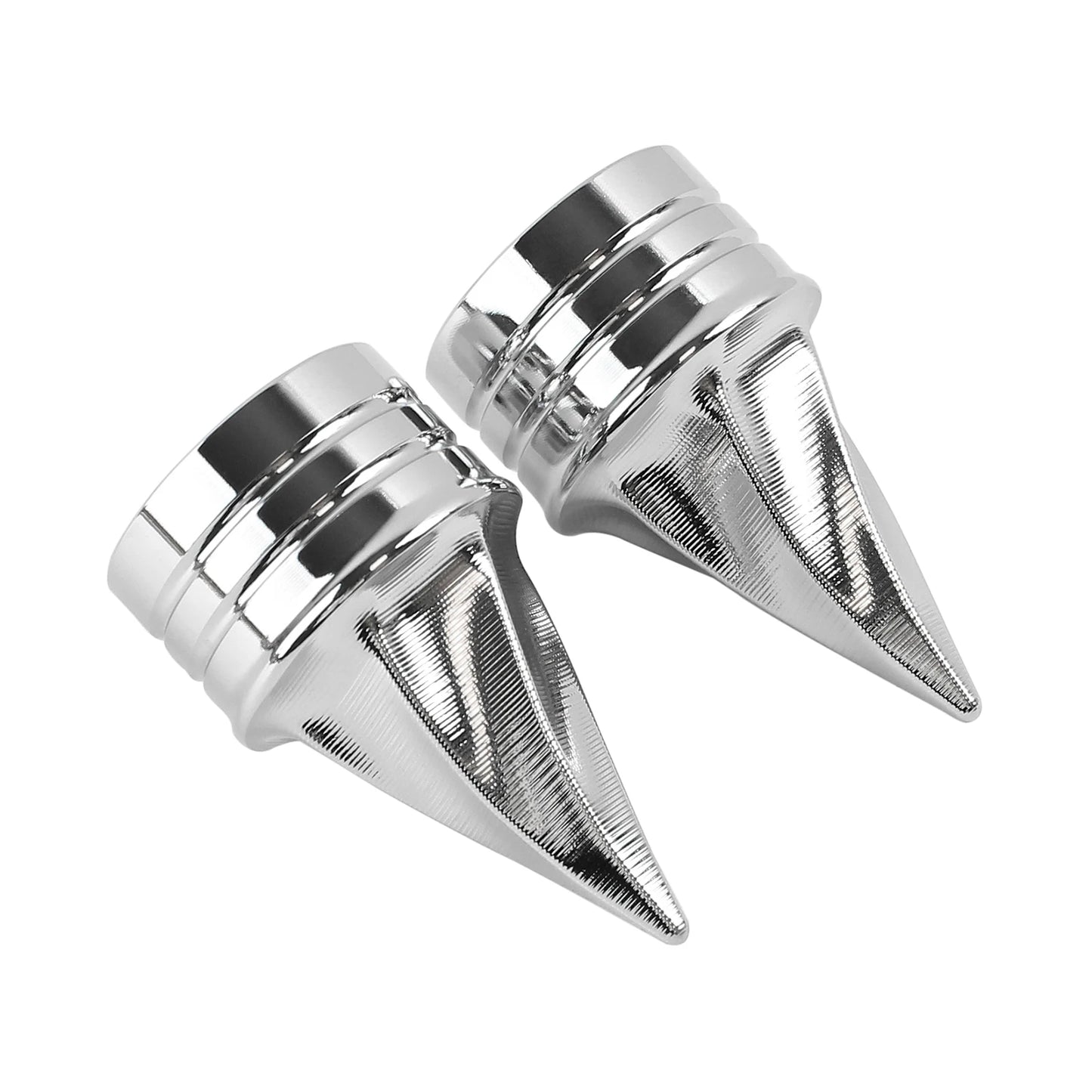 Motorcycle Front Twisted Axle Nut Covers Spike Axle Caps Fit For Harley Touring Sportster Dyna Street Glide Road King Road Glide