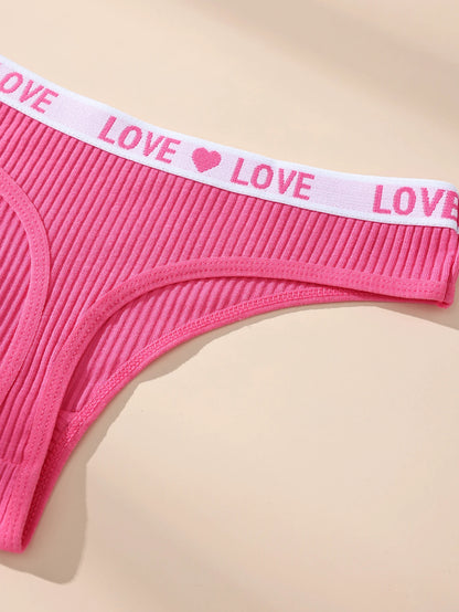 7Pcs Women's Cotton Thongs Sexy Panties Low Waist Underwear Girls Briefs G-String Breathable Ladies Panty Soft Female Lingerie