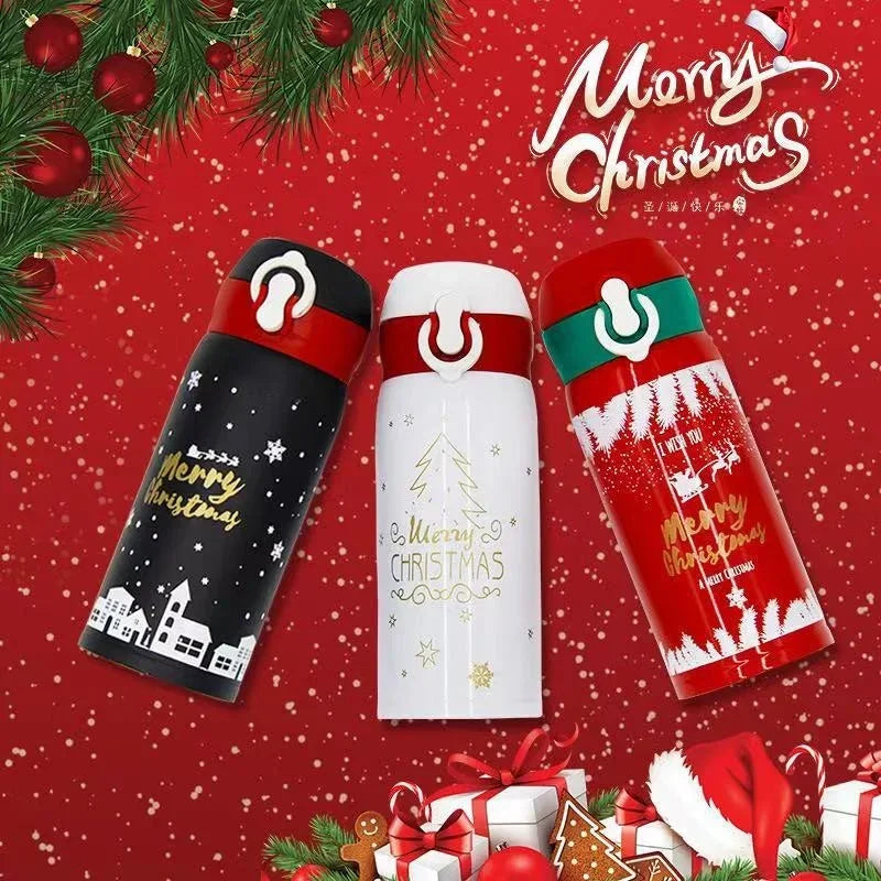 Hot 304 Stainless Steel Christmas and New Year Gift Bouncing Insulated Cup, Creative Water Cup, Internet Famous Minimalist Cup L