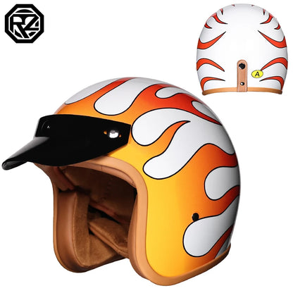 ORZ-508  motorcycle helmet, men's and women's retro cruise half helmet, pedal 3/4 helmet, all season universal