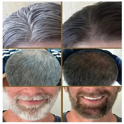 Magic White Hair to Black Shampoo Dye Soap Natural Color Soap Restore Gray Beard Cover Gray Hair Dye Hair Fixing Shampoo