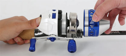 ZUKIBO Portable Slingshot Fishing Reel 4.0:1 High Speed Reel Left Right Hand Catapult Hunting Shooting Closed Fish Reel New