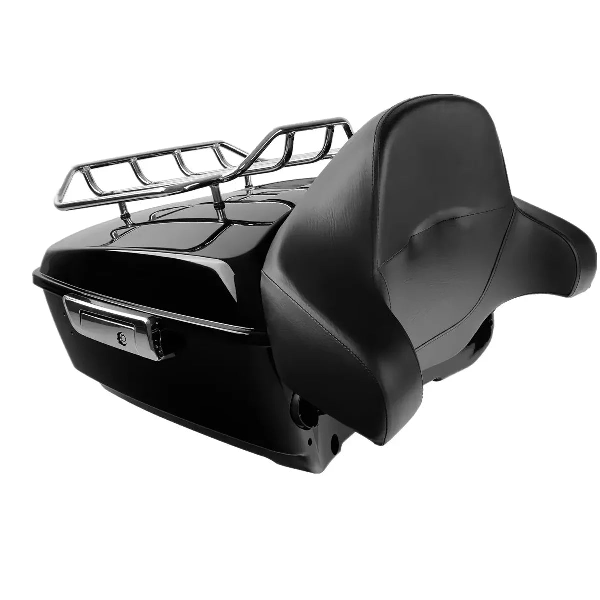 Top Case Moto Tail Bag King Tour Pak Pack Trunk With Turn Signal Led Rack for Harley CVO Road King Street Ultra Glide 2014-Later