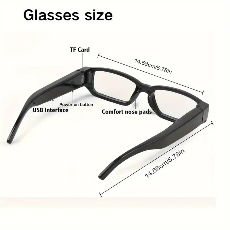 Portable 1080P HD Mini Glasses With Camera Video Recorder Wearable glasses Camera Outdoor Sports DV DVR Surveillance Camcorder