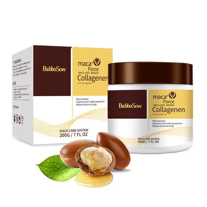 Collagen Hair Treatment Deep Repair Conditioning Argan Oil Hair Mask Essence for Dry Damaged Hair 200ml/500ml