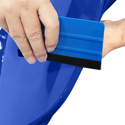 Car Sticker Bright Dark Blue Car Film Covering Vinyl Wrap Air Bubble Free Film Car Accessories Exterior Interior Decoration