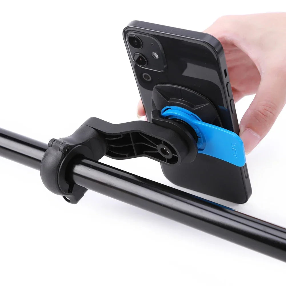 Standes Motorcycle Bike Phone Holder 360° Rotatable Detachable Mount for Delivery Navigation Self Lock Anti-shake Phone Holder