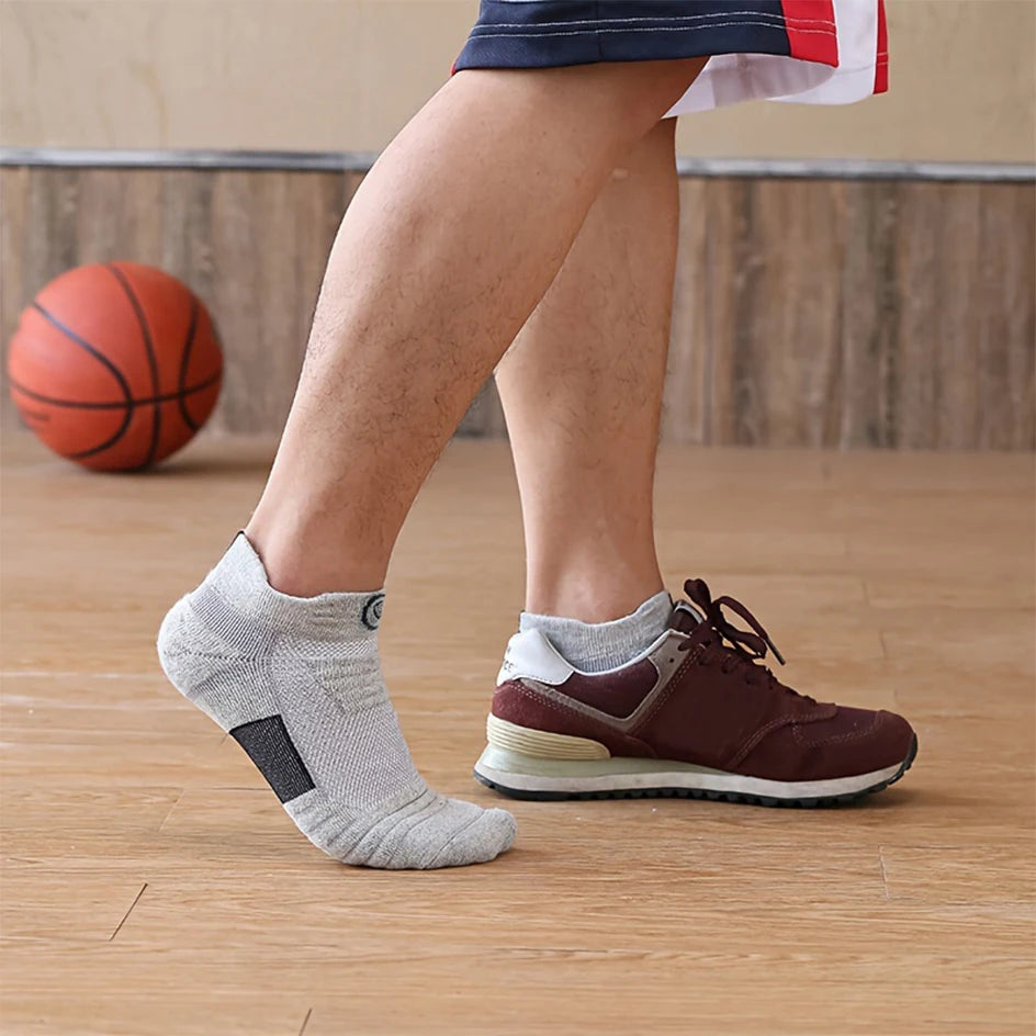 3/6 Pairs Sports Socks For Man High Quality Comfortable Breathable Basketball Short Socks Casual Fashion Low-cut Ankle Socks