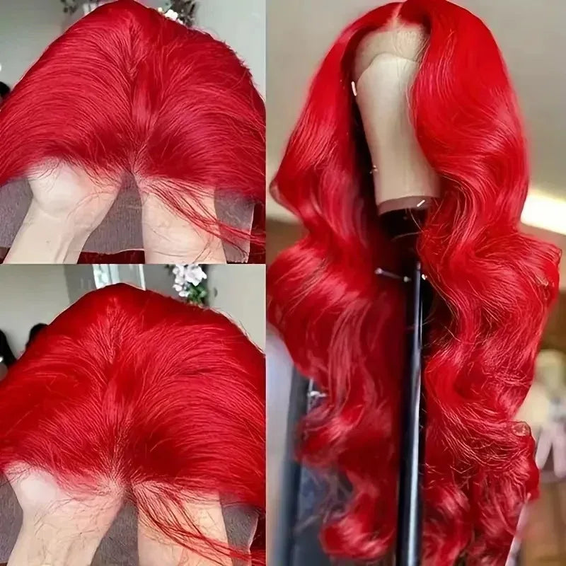 Yellow Wig 13x4 HD Body Wave Lace Frontal Wig Glueless Lace Front Wig Preplucked Synthetic High Quality Ready To Wear Cosplay