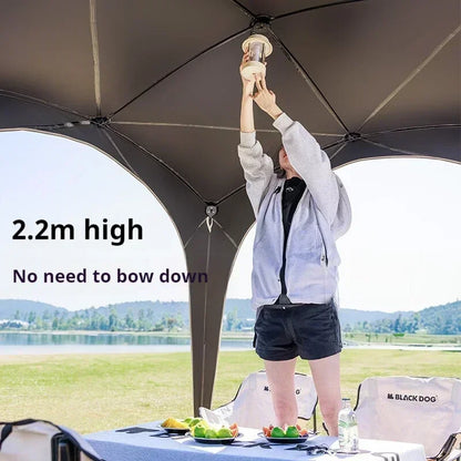 BLACKDOGAutomatic Dome Shelter Tent Self-supporting Quick Open Black Coating Outdoor Camping Canopy Expand Tarp Traveling Family