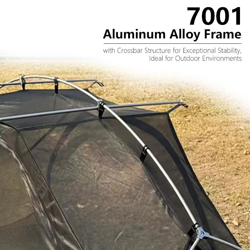 Single Person Camping Cot Tent Portable Sleeping Tent for Hiking Picnic with Mosquito Net Outdoor Survival Gear