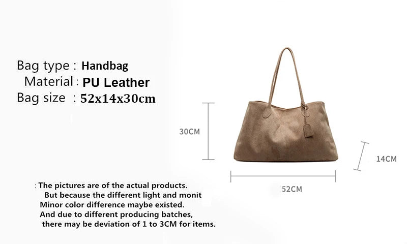 Elegant Shoulder Bag Pouch Suede Shoulder Bag Korean Style Storage Suede Handbag Suede Bucket Bag All-match Underarm Tote Bag