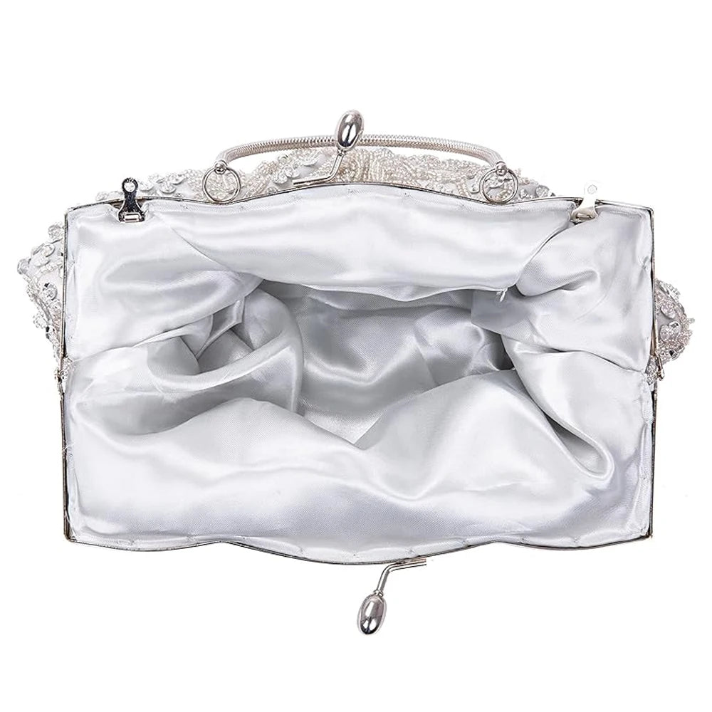 Fashion Retro Women Evening Bags Beaded Ladies Clutch Purse Shoulder Chain Wedding Party Women's Handbag Purses and Handbags