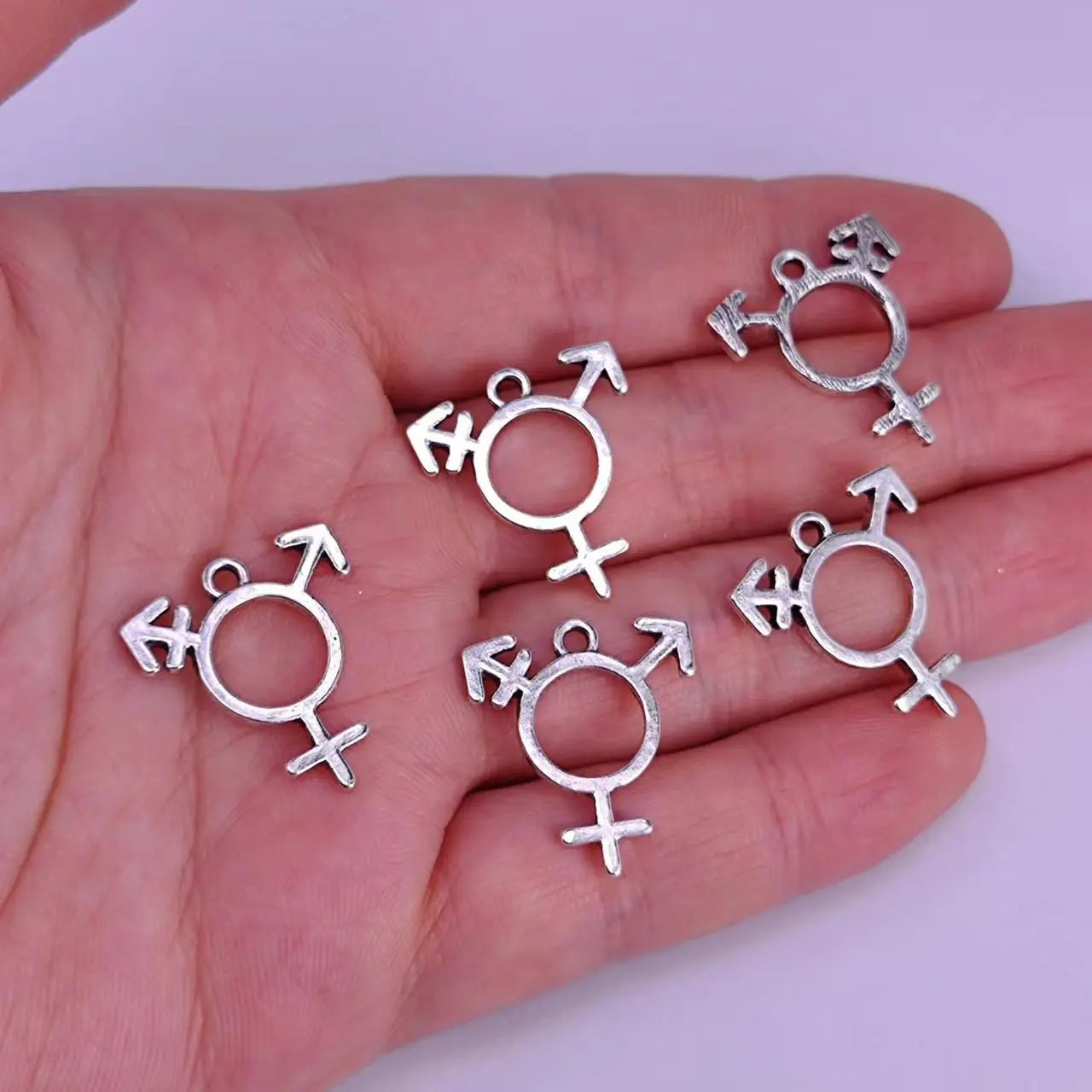 5pcs Transgender Pride Identities Non Binary LGBT Trans Pride Pendant Gifts Jewelry for Women Man Accessories