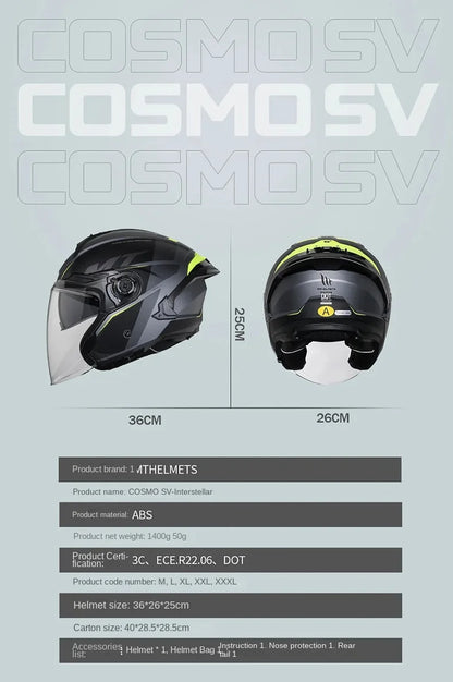 Spain MT Motorcycle Helmet ECE DOT Certification Half Helmet Men Capacete Cascos Para Moto 3/4 Open Face Casco Electric Motobike