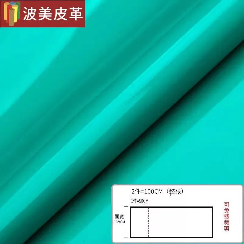 Pvc Patent Leather Fabric By The Meter for Jacket Skirt Bag Clothes Diy Sewing Cloth Waterproof Slightly Hard Wearable Glossy
