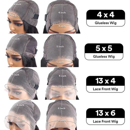 Glueless Wigs Human Hair Pre Plucked Pre Cut Wear and Go 5X5 HD Lace Closure Bob Wig Straight Short Bob Wig Human Hair for Women