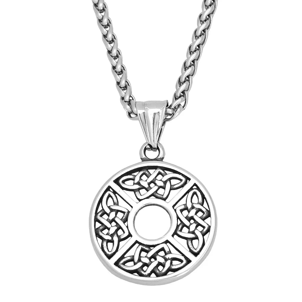 Fashion Small Size Viking Celtic Knot Necklace Stainless Steel Nordic Amulet Pendant For Men Women Jewelry Gifts Dropshipping