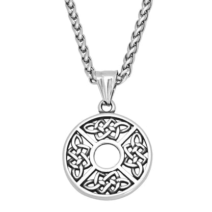 Fashion Small Size Viking Celtic Knot Necklace Stainless Steel Nordic Amulet Pendant For Men Women Jewelry Gifts Dropshipping