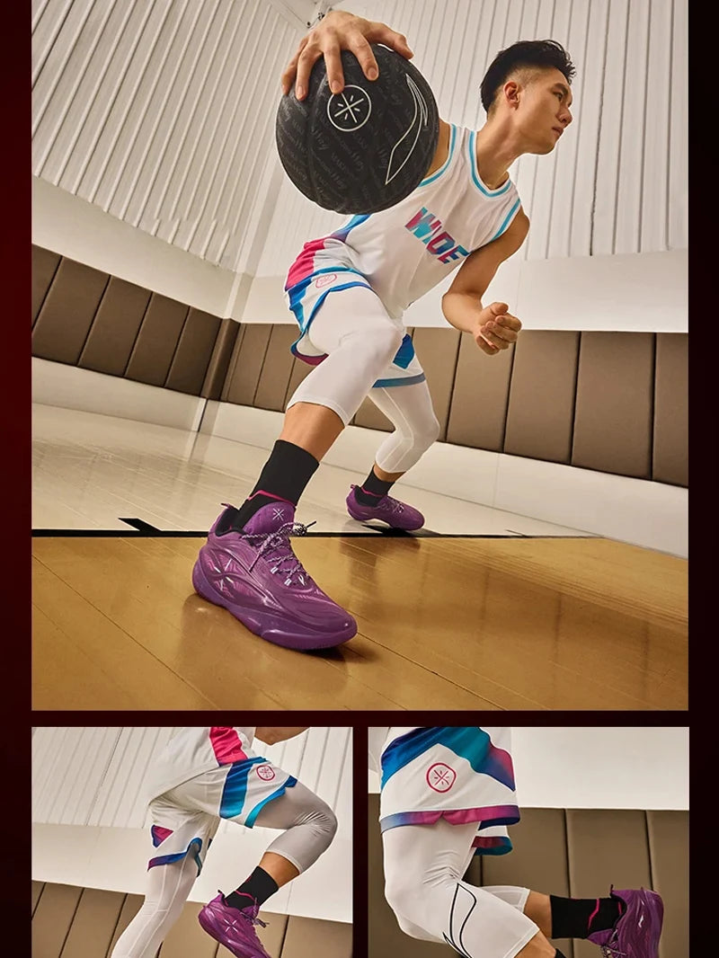 Li-Ning Men's WADE 808 5 ULTRA V2 Professional Basketball Shoes SUPER BOOM Cushion LiNing Competition Sneakers ABAV045