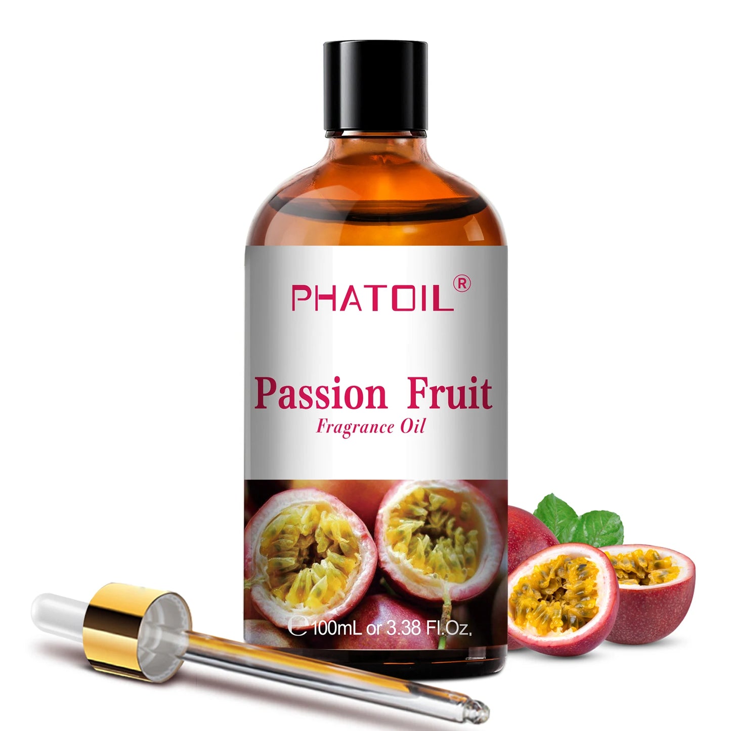 PHATOIL Passion Fruit Fragrance Oil 100ml Tropical Fruity Scent Watermelon Peach Coconut & Vanilla Premium Aromatherapy Oils