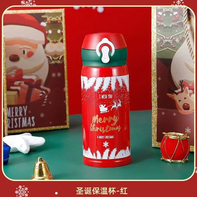 Hot 304 Stainless Steel Christmas and New Year Gift Bouncing Insulated Cup, Creative Water Cup, Internet Famous Minimalist Cup L