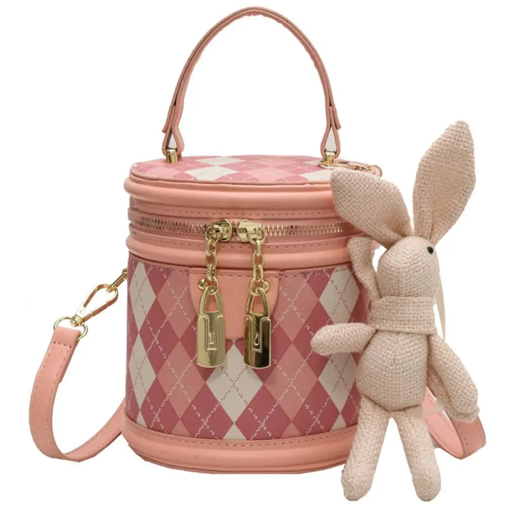 Women's Bag for Women Fashion Luxury Designer Zipper Small Handbags For Women Leather Bucket Shoulder Bag 2023 New Trend Pendant
