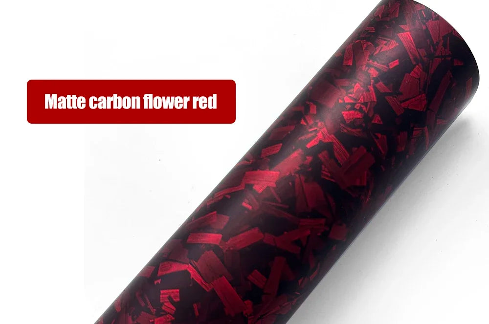 High Glossy Black Silver Red Forged Carbon Fiber Car Sticker on the Hood Adhesive Vinyl for Car Stickers Motorcycle Decal