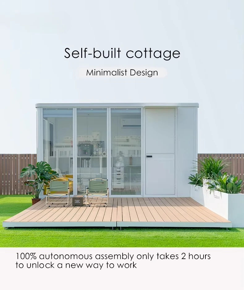 Any Size Custom Easy DIY Assembly Glass Yoga Room Garden Outdoor Mobile House Multi Functional Fitness Leisure Private Space