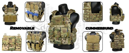 EMERSONGEARS 1000D Nylon Fabric Quick Releaseable  6094 tactical vest with Triple magazine pouch 094K style  Tactical vest
