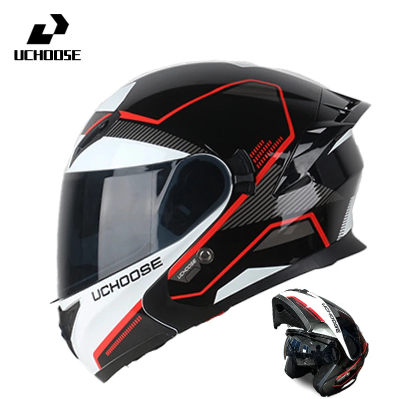 High Quality DOT Motorcycle Helmet Four Seasons Motocross Racing Modular Flip Up Casco Moto Men Women Off Road Helmet Unmasked