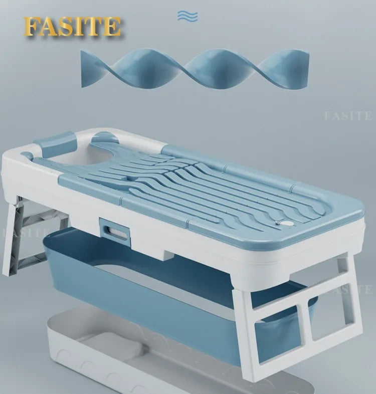 Portable Folding Bathtub for Adults hot Bath Spa Plastic Bathtubs Children Swimming pool Bucket Sauna Lid Cover House Bath Tub