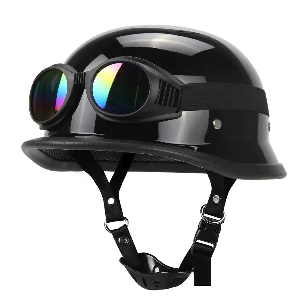 Motorcycle Helmet Half Face Helmet Capacete De Moto Retro Casco Moto German Vintage Moto Half Helmet Motorbike DOT Certification