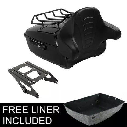 Motorcycle King Trunk Pad Plate Mount Rack For Harley Touring Road Glide Street Glide 2014-2025