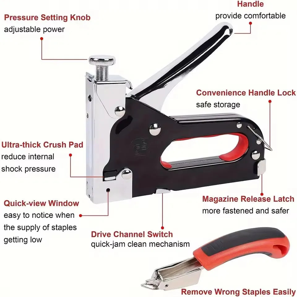 Manual Nailing Gun Light duty Home Use Code Nailing Gun Air Nail Woodworking Special Direct Staple Book Carpentry Tools U/T/N