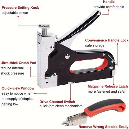 Manual Nailing Gun Light duty Home Use Code Nailing Gun Air Nail Woodworking Special Direct Staple Book Carpentry Tools U/T/N