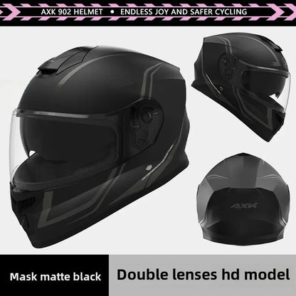 Unisex Motorcycle Helmet Winter Anti-Fog Warm Full Cover Helmet For Men And Women Electric Car Cycle Motorcycle Equipment Access