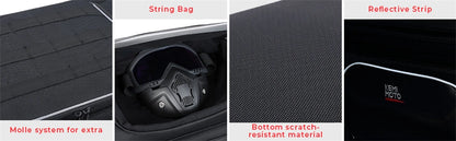 Motorcycle Travel Luggage Rack Tail Bags 40L-50L Expandable Collapsible Trunk Bag for Touring Road King Street Glide Road Glide