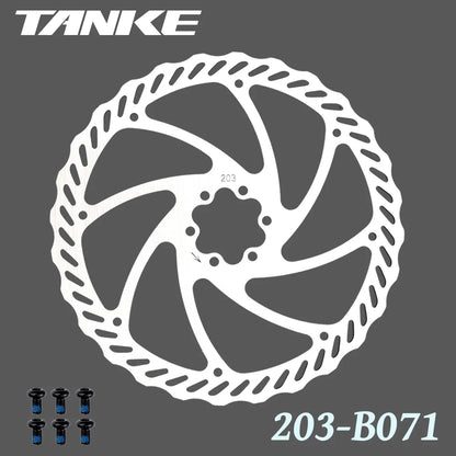 TANKE Bike Disc Brake 140 160 180 203 Rotors With Bolts Hydraulic Brake Road Mountain Bicycle MTB Oil Slick Rotor Bicycle Parts