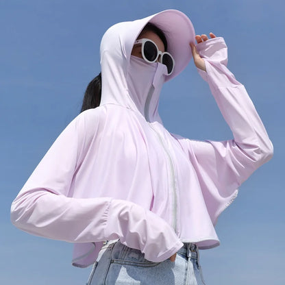 Summer Female Sun Protection Clothing UV Protection Long Sleeve Ladies Cloak Quick Dry Clothing Thin Jackets