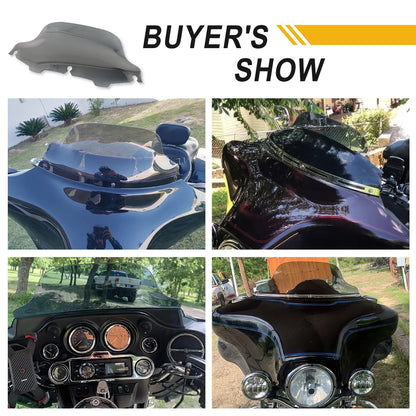 4'' 6"8'' Windshield Fairing Windscreen Cover For Harley Electra Street Glide Touring1996-2013 Black/Smoke