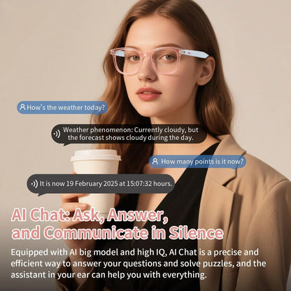 Smart Audio Glasses with Real-Time Translation Hi-Fi Music Playback Noise-Cancelling Voice Calls And Photochromic Lenses
