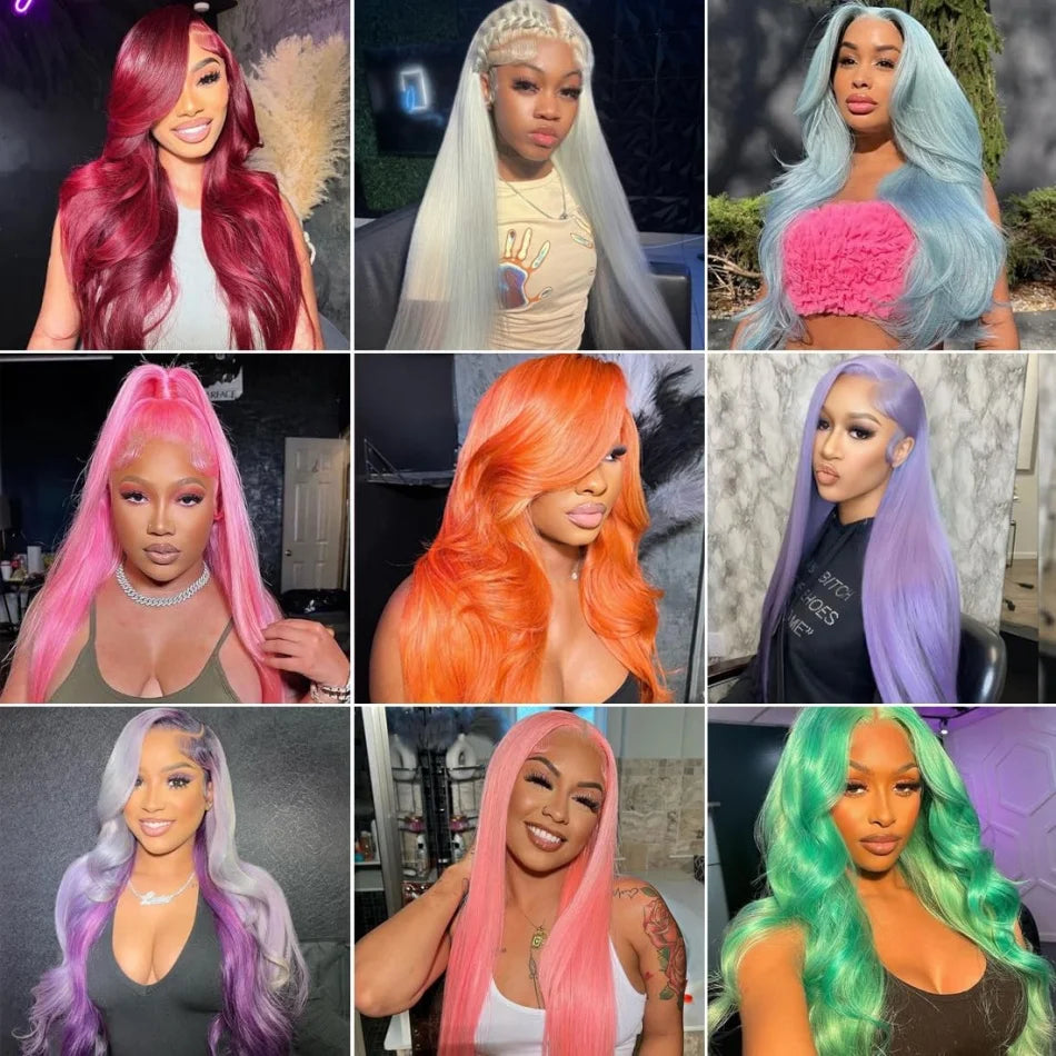30Inch Blonde Human Hair Wig Straight 613 hd Lace Frontal Wig 13x6 13x4 Body Wave Lace Front Wig Honey Blonde Colored Human Hair