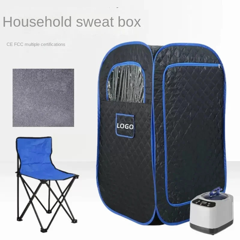 Portable Steamer Sauna for Home Spa Full Body Sauna Tent for Relaxation With 3L Steamer Generator Sauna Box