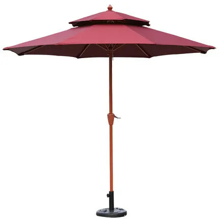 Outdoor Furniture Sunshade  Garden Umbrella Aluminum 3m square Offset Parasol 10 ft Cantilever Commercial Patio Umbrella & Bases
